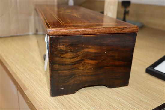 A mid 19th century Nicole Freres 11in. cylinder music box playing six airs